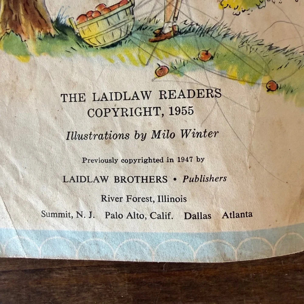 Vintage 1955 On the Way to Storyland Laidlaw Readers Hardcover School Book